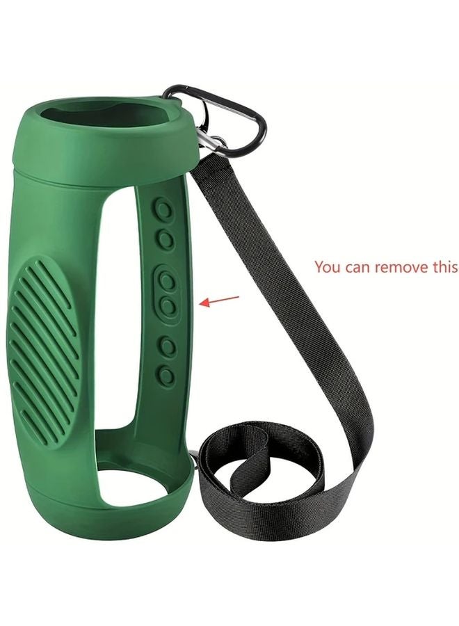 JBL Charge 5 Protective Case Cover Black Heavy Duty Soft Gel with Shoulder Strap - Image 4